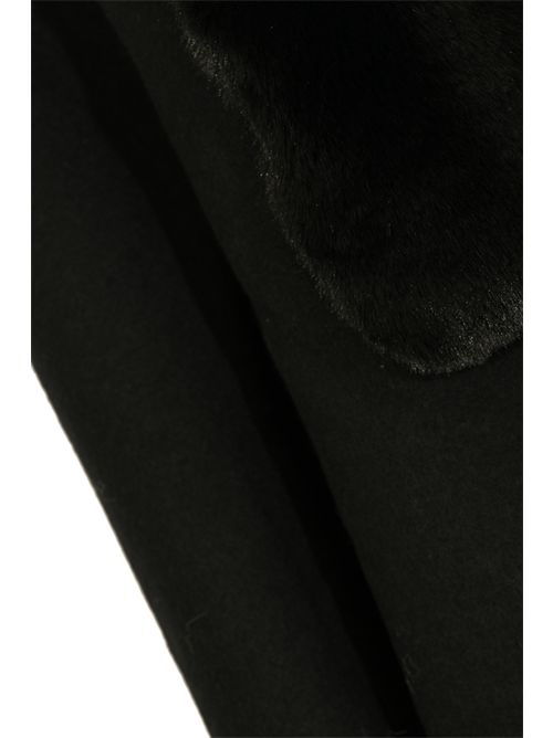 Stola in maglia con collo faux fur Nero BLUGIRL | PF5016 T030022222